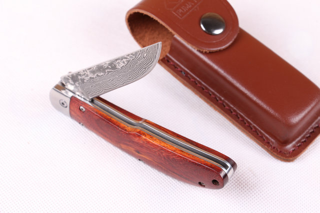 Damascus Horizontal open knife UD402053